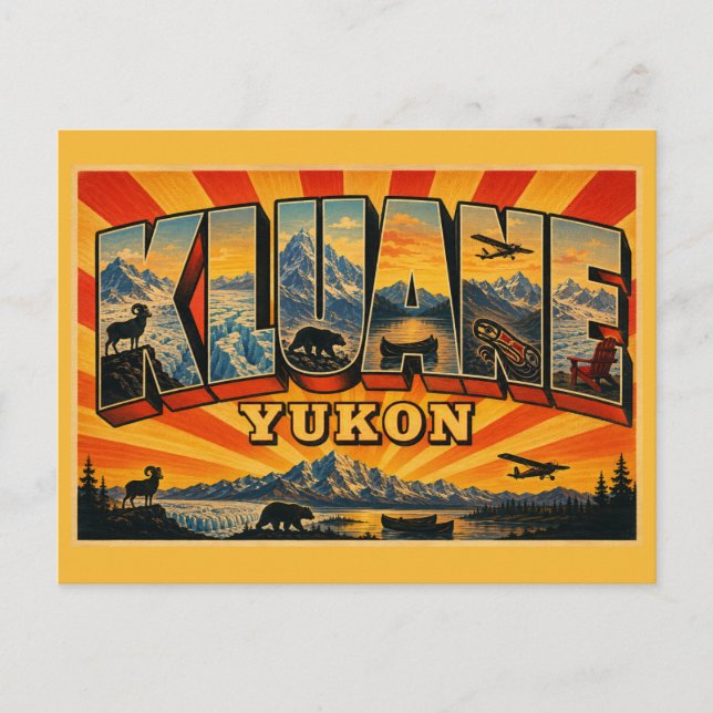 Kluane National Park Yukon  Postcard (Front)