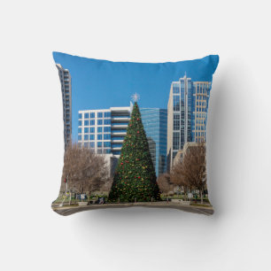 Klyde Warren Dallas Christmas Cushion