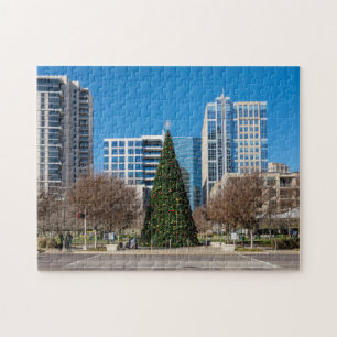 Klyde Warren Dallas Christmas Jigsaw Puzzle