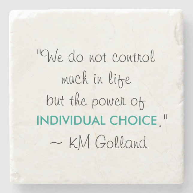 KM Golland 'Power of Individual Choice' Coaster (Front)