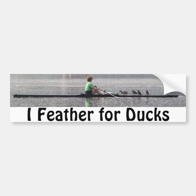 KMCphoto Feather For Ducks Bumper Sticker (Front)