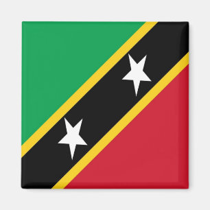 KN - Saint Kitts and Nevis - Flag Magnet