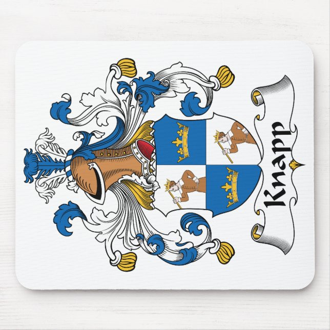 Knapp Family Crest Mouse Mat (Front)