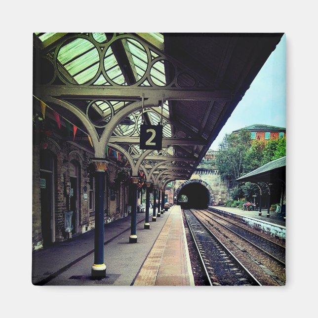 Knaresborough train station magnet (Front)