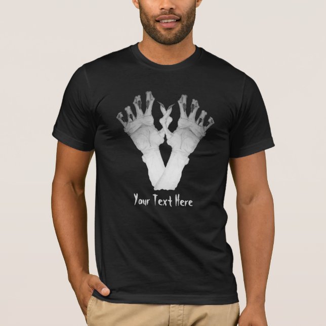 knarled scary gruesome monster hands T-Shirt (Front)