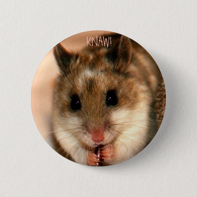 Knaw! 6 Cm Round Badge (Front)