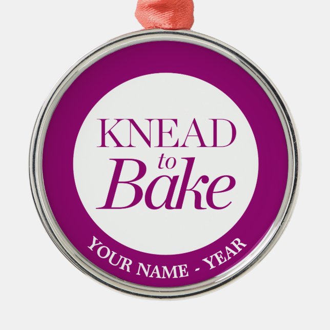 Knead To Bake Metal Tree Decoration (Front)