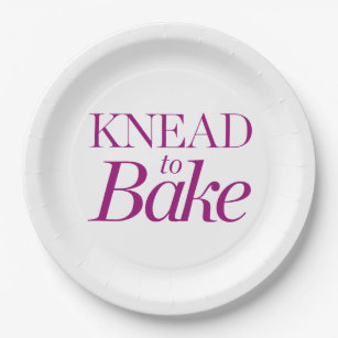 Knead To Bake Paper Plate