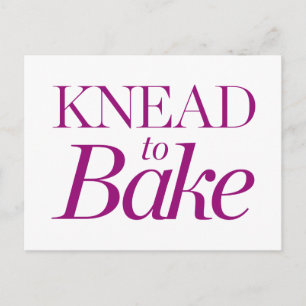 Knead To Bake Postcard
