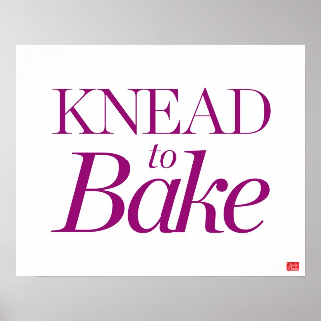 Knead To Bake Poster (Front)