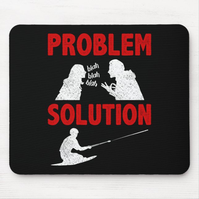 Knee Boarding Aquatic Sport Problem Solution Hobby Mouse Mat (Front)