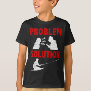 Knee Boarding Aquatic Sport Problem Solution Hobby T-Shirt