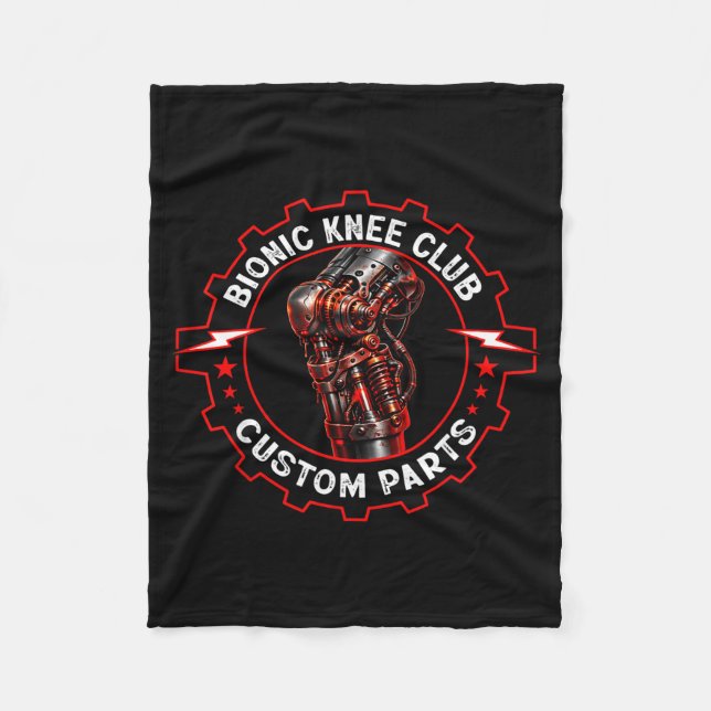 Knee replacement club_funny post knee surgery fleece blanket (Front)