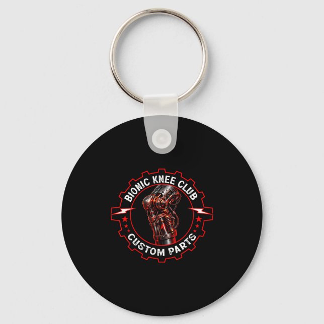 Knee replacement club_funny post knee surgery key ring (Front)
