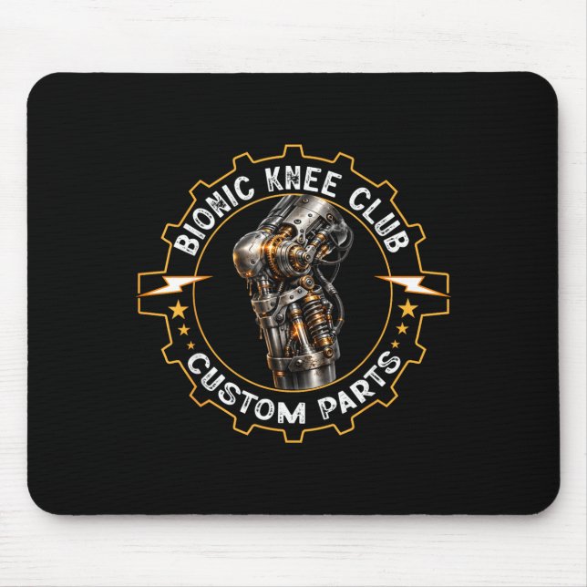 Knee Replacement Club_Funny Post Knee Surgery Mouse Mat (Front)