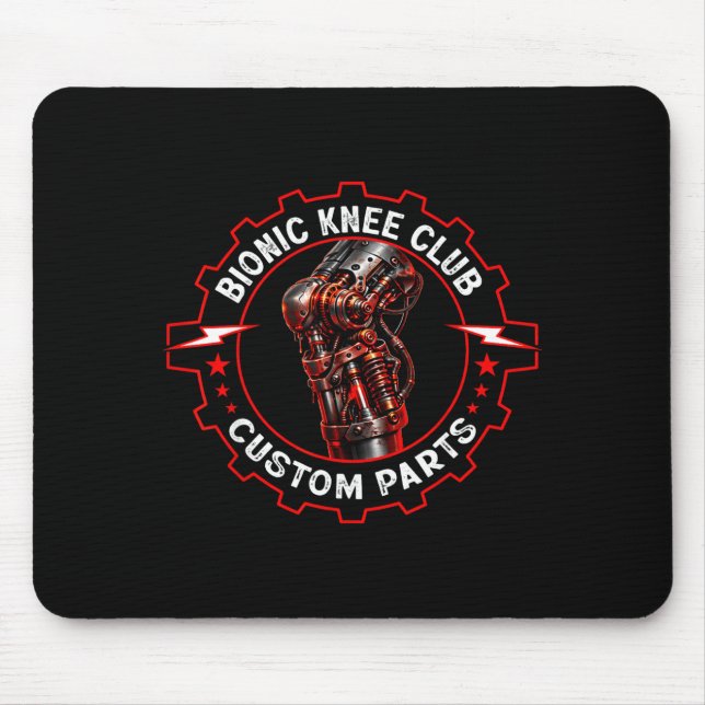 Knee replacement club_funny post knee surgery mouse mat (Front)