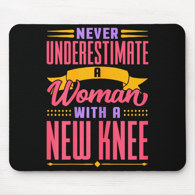 Knee Replacement For Women New Knee Surgery Recove Mouse Mat (Front)