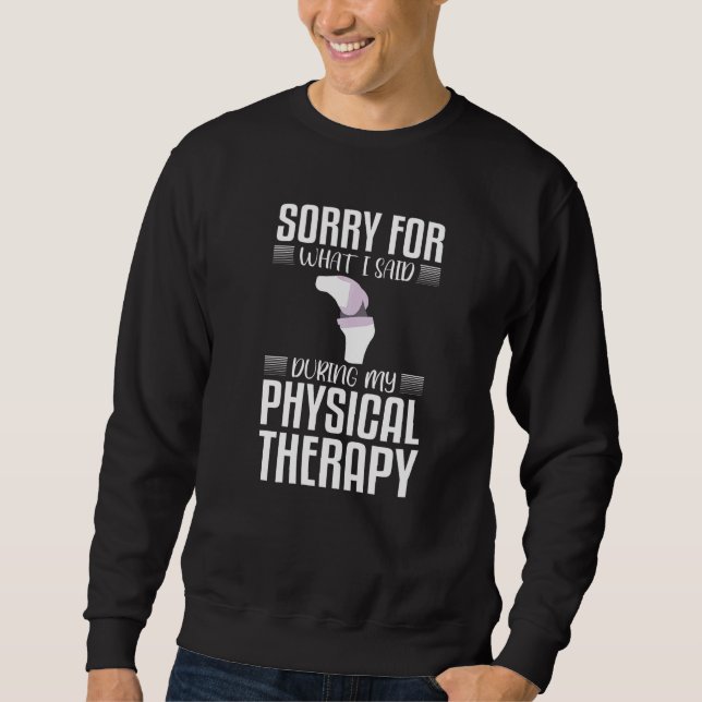 Knee Replacement Inspired Knee Recovery Related Ac Sweatshirt (Front)