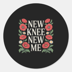 Knee Replacement Recovery Knee Surgery Recovery Classic Round Sticker