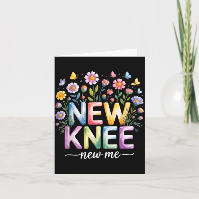 Knee Replacement Recovery Surgery Funny New Knee N Card (Front)