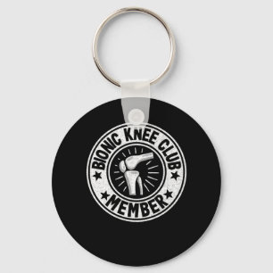 Knee Replacement Surgery Bionic Knee Club Member L Key Ring