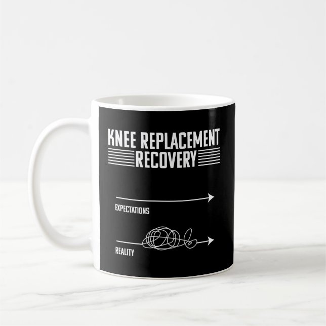 Knee Replacement Surgery Joint Recovery Coffee Mug (Left)
