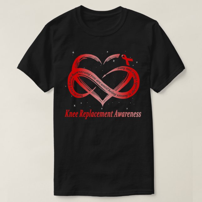 Knee Replacement Warrior  T-Shirt (Design Front)