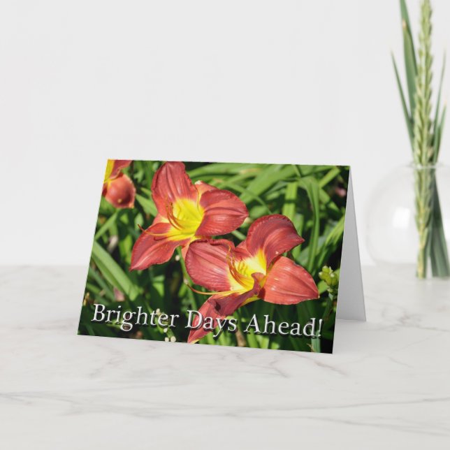 Knee Surgery Floral Get Well Soon Card (Front)