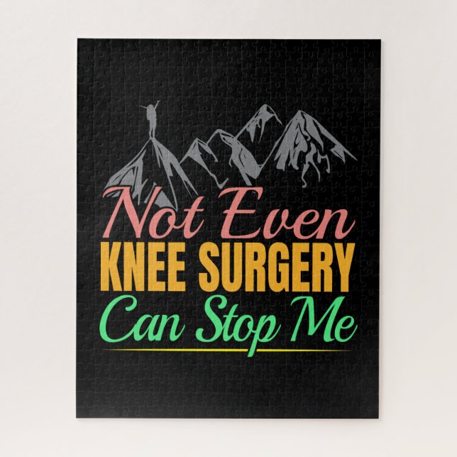 Knee Surgery Hiking Quote - Mountain Climber Jigsaw Puzzle (Vertical)