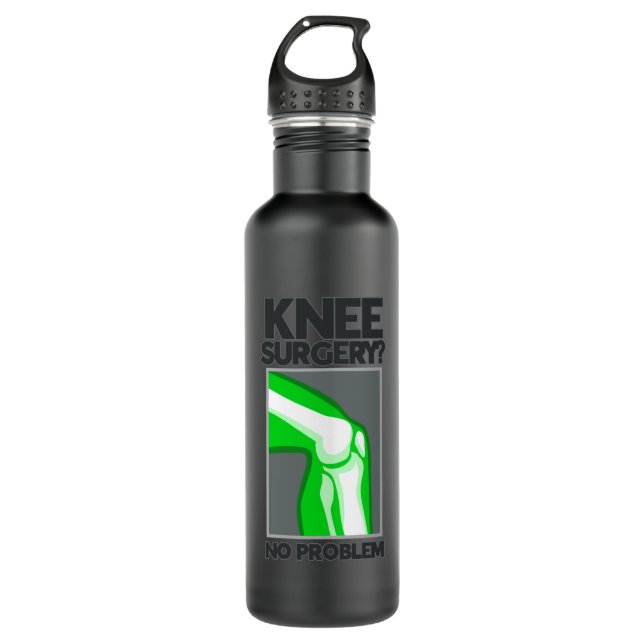 Knee Surgery No Problem 710 Ml Water Bottle (Front)