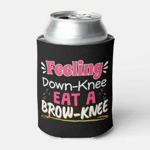 Knee Surgery Positivity Pun - Cute Brownie Can Cooler
