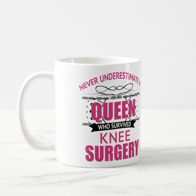 Knee Surgery Recovery For Women Coffee Mug (Left)