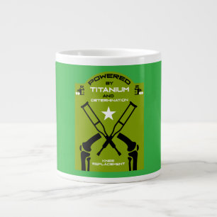 Knee Surgery Recovery Get Well Large Coffee Mug