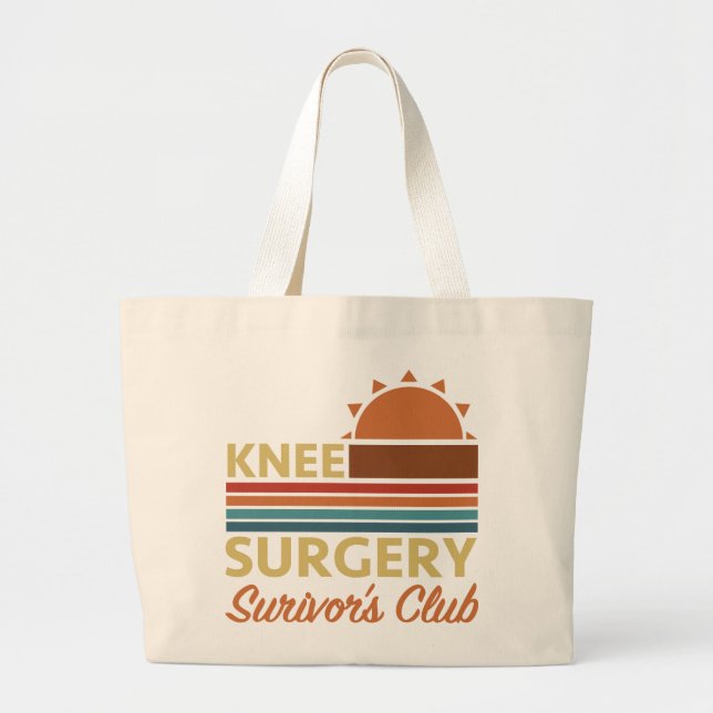Knee Surgery Recovery Humour Large Tote Bag (Front)