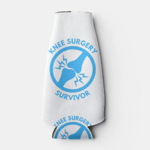 Knee Surgery Survivor Bottle Cooler