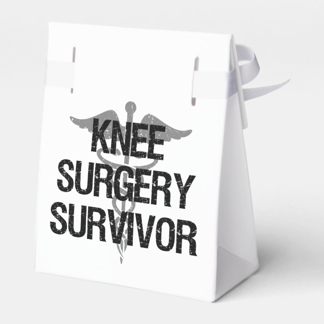 Knee Surgery Survivor Favour Box (Back Side)