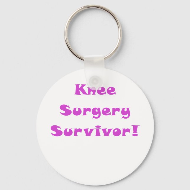 Knee Surgery Survivor Key Ring (Front)