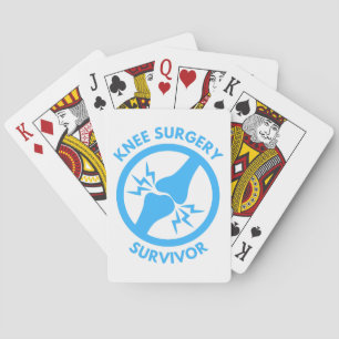 Knee Surgery Survivor Playing Cards