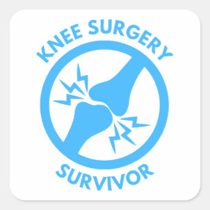 Knee Surgery Survivor  Square Sticker