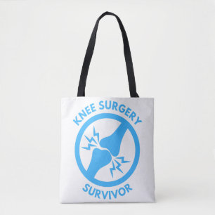 Knee Surgery Survivor Tote Bag