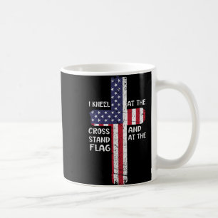 Kneel Cross At The Cross Memorial Day Never Forget Coffee Mug
