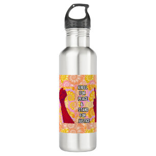 Kneel for Peace and Stand for Justice ( V2) 710 Ml Water Bottle