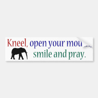 Kneel WFE Colour Bumper Sticker