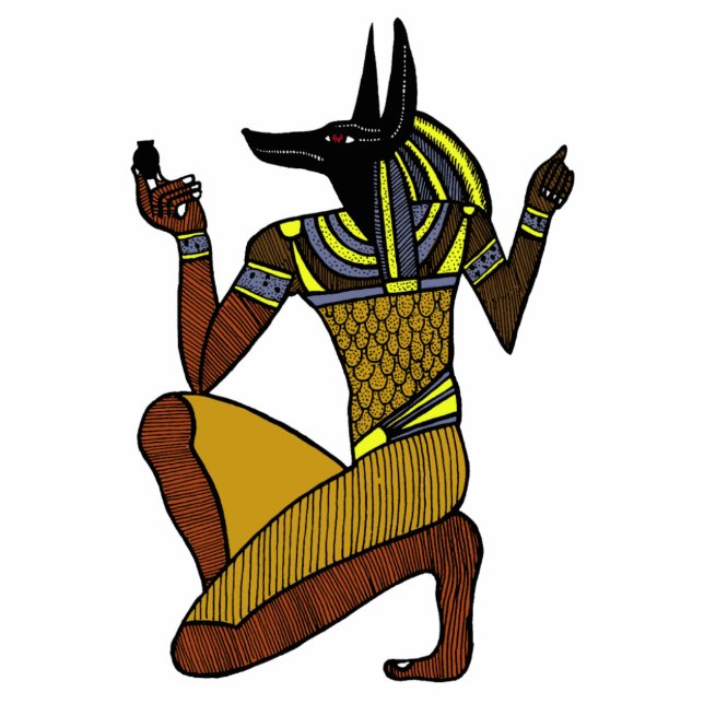 Kneeling Anubis Photo Sculpture (Front)