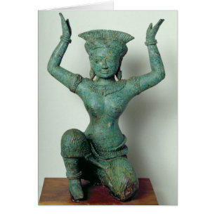 Kneeling feminine figure  used to support a