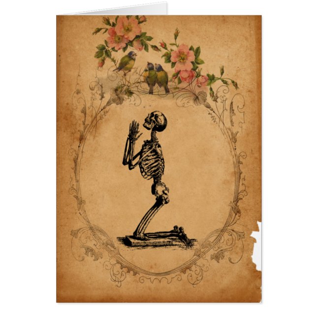Kneeling Skeleton Card (Front)