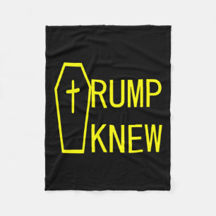 Knew Trump Lied People Died 1 Fleece Blanket