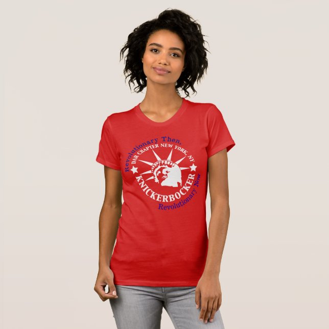 Knickerbocker White and Blue Logo T-Shirt (Front Full)