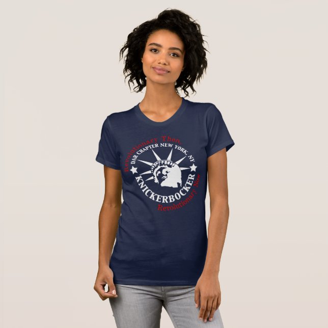 Knickerbocker White and Blue Logo T-Shirt (Front Full)