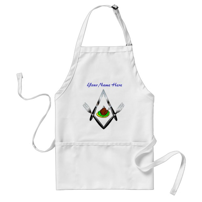 Knife and Fork Crew #1 w/Custom Name Standard Apron (Front)